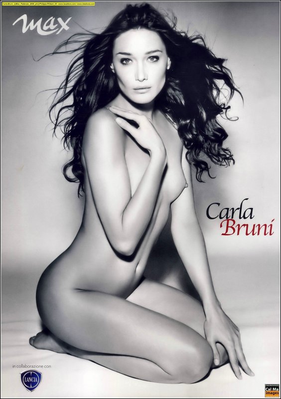 Carla Bruni topless.